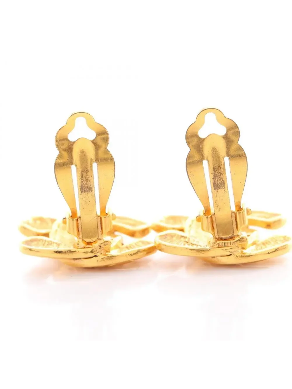 Chanel Cc Logo Clip-On Earrings Metal #327447C87B